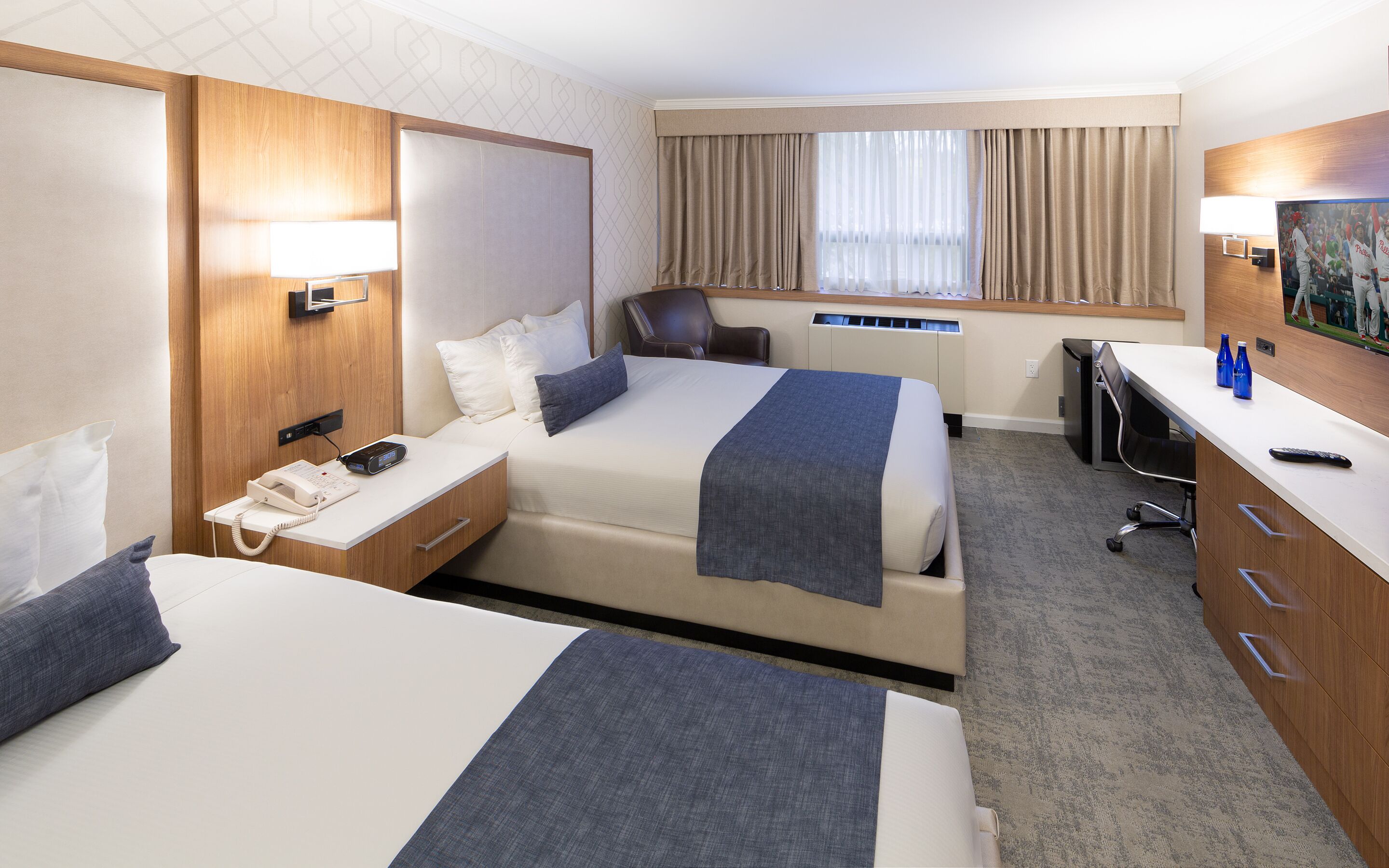 In-room safe, desk, laptop workspace, iron/ironing board