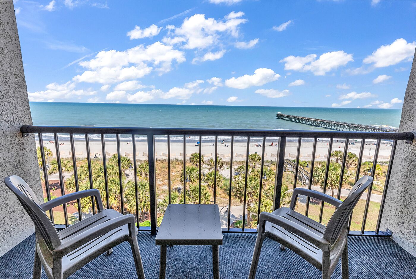 Oceanfront Guest Room with Two Queen Beds, Balcony and Kitchen | Beach/ocean view