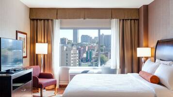 55-inch flat-screen TV with cable channels, TV, pay films