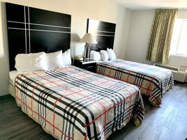 Standard Double Room Single Use, 2 Double Beds | Desk, free WiFi, bed sheets