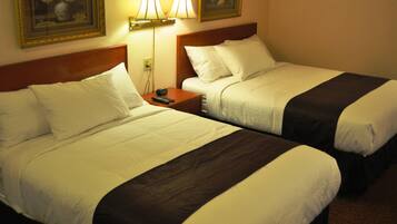 Standard Double Room, 2 Queen Beds | 2 bedrooms, individually furnished, desk, blackout curtains