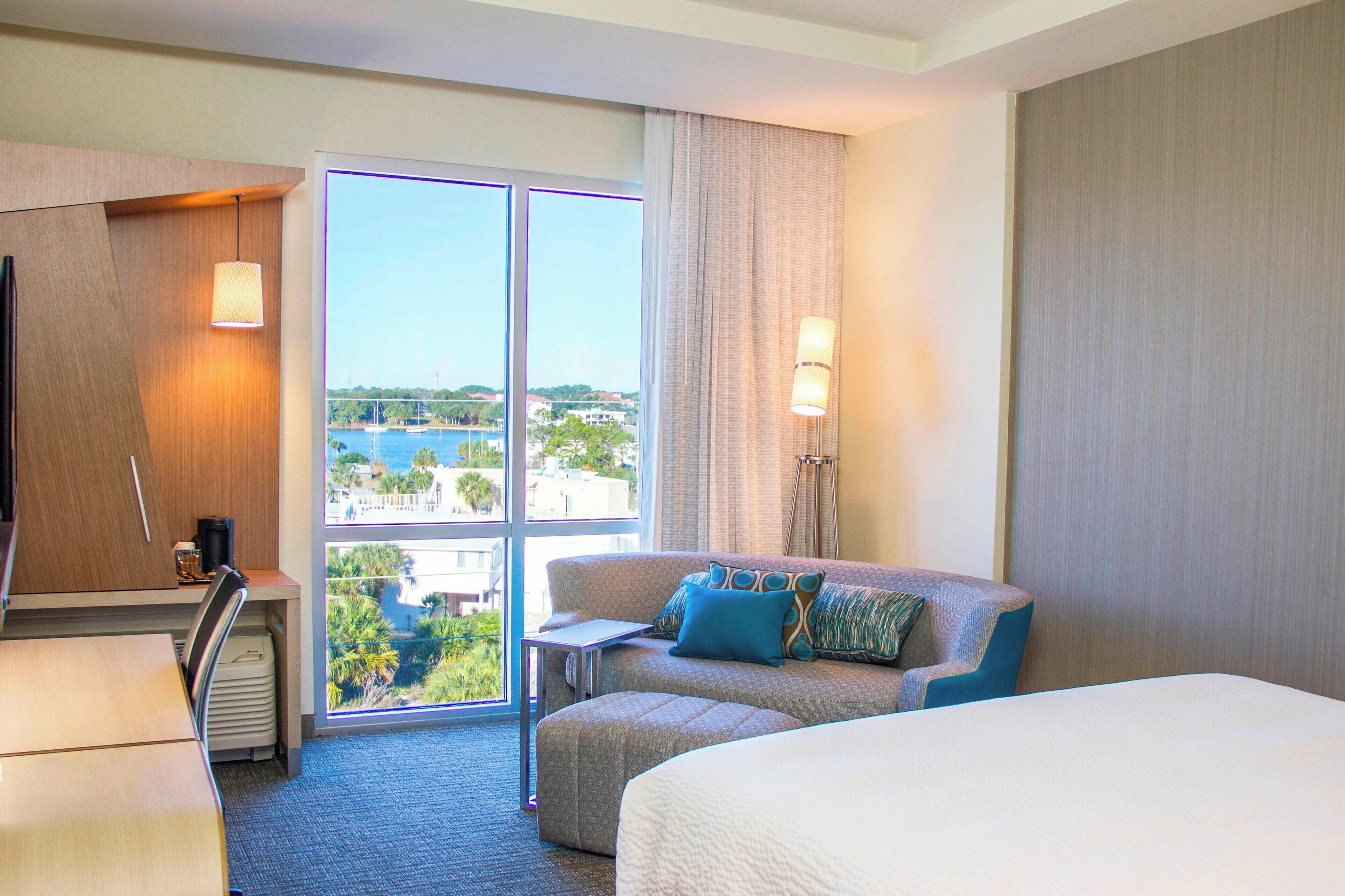 客房, 2 张大床, 海湾景观 | 办公桌、熨斗/熨衣板、免费 WiFi、床单