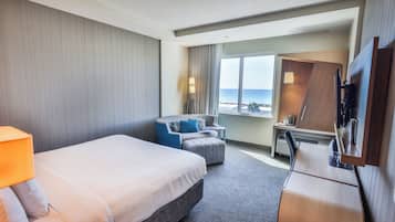 Camera Standard, 1 letto king, vista oceano | Una scrivania, ferro/asse da stiro, Wi-Fi gratuito, lenzuola