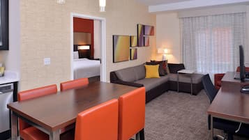 Suite, 2 Bedrooms | Premium bedding, down comforters, in-room safe, desk