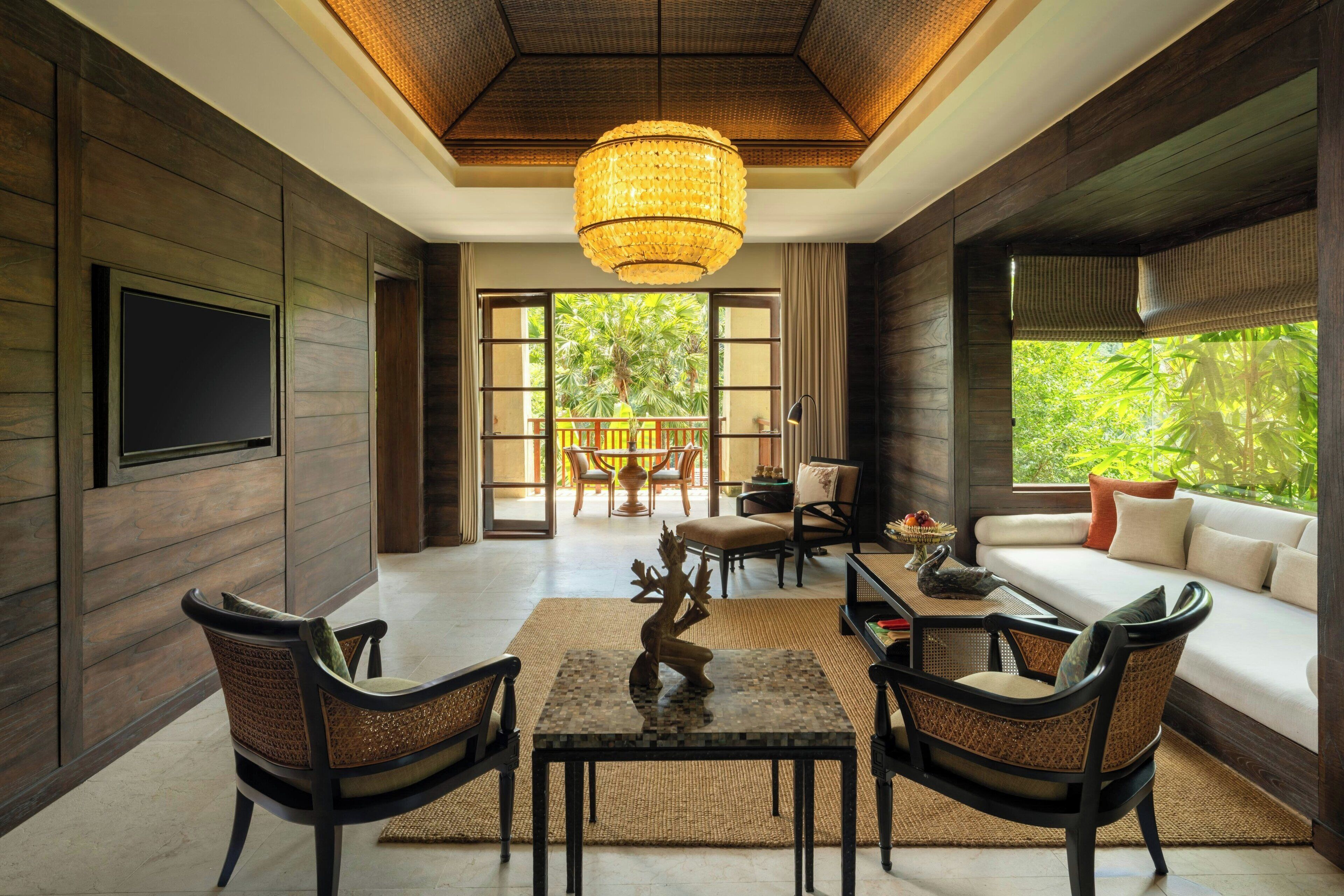 Een 48-inch ledtelevisie met digitale zenders en een televisie