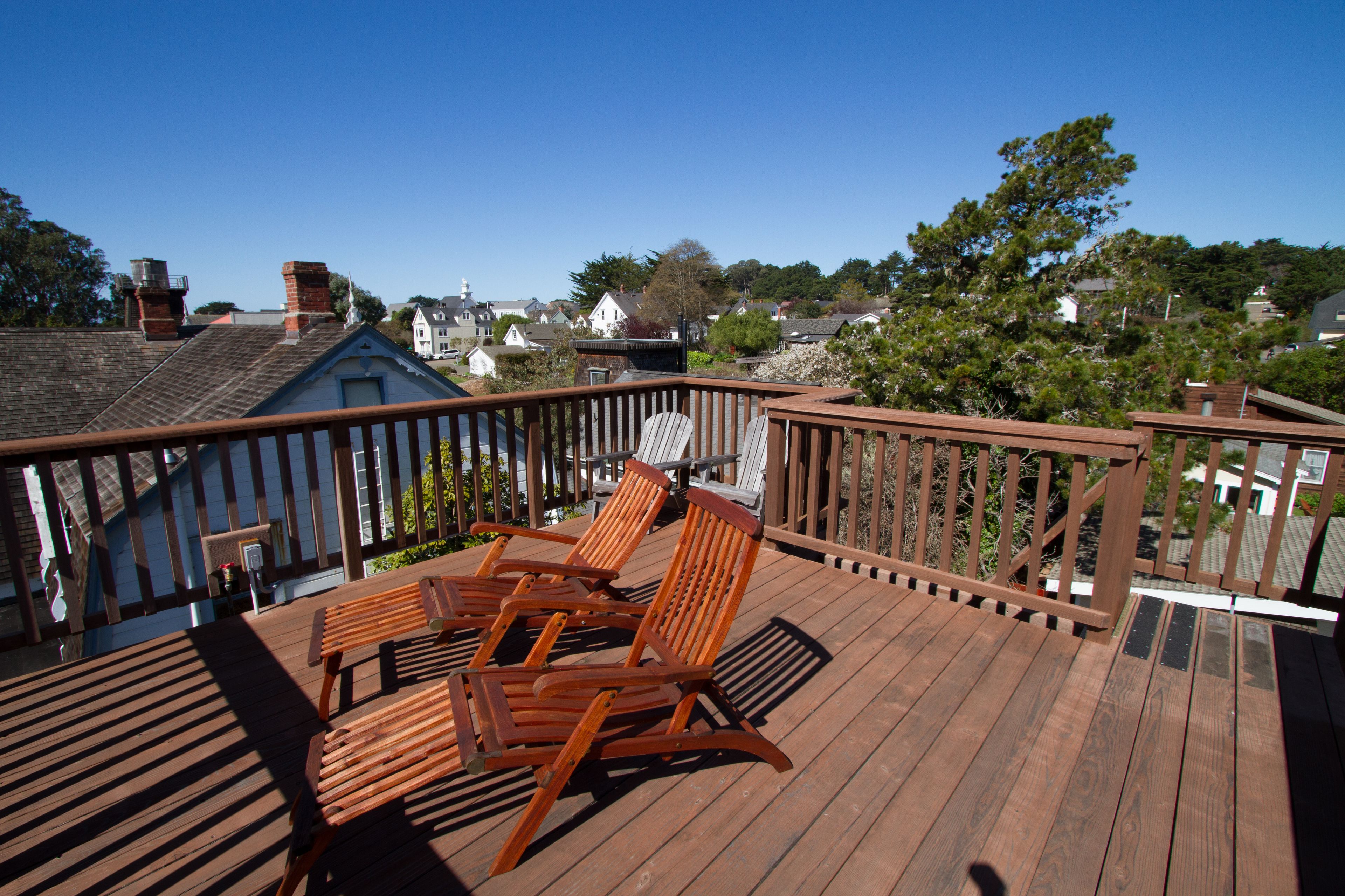 全景套房, 壁爐, 城市景觀 (Redwood Tower) | 露台/庭院