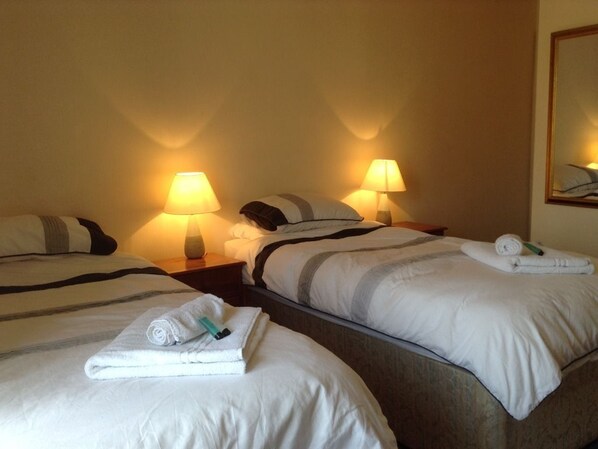 Kamar Twin, pemandangan kebun | Seprai premium, meja kerja, dan setrika/meja setrika