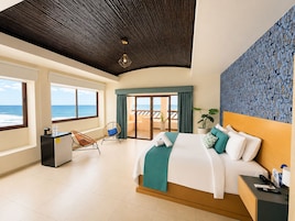 Suite Oceano, Ocean View | Roupas de cama premium, frigobar, cofres nos quartos, cortinas blackout