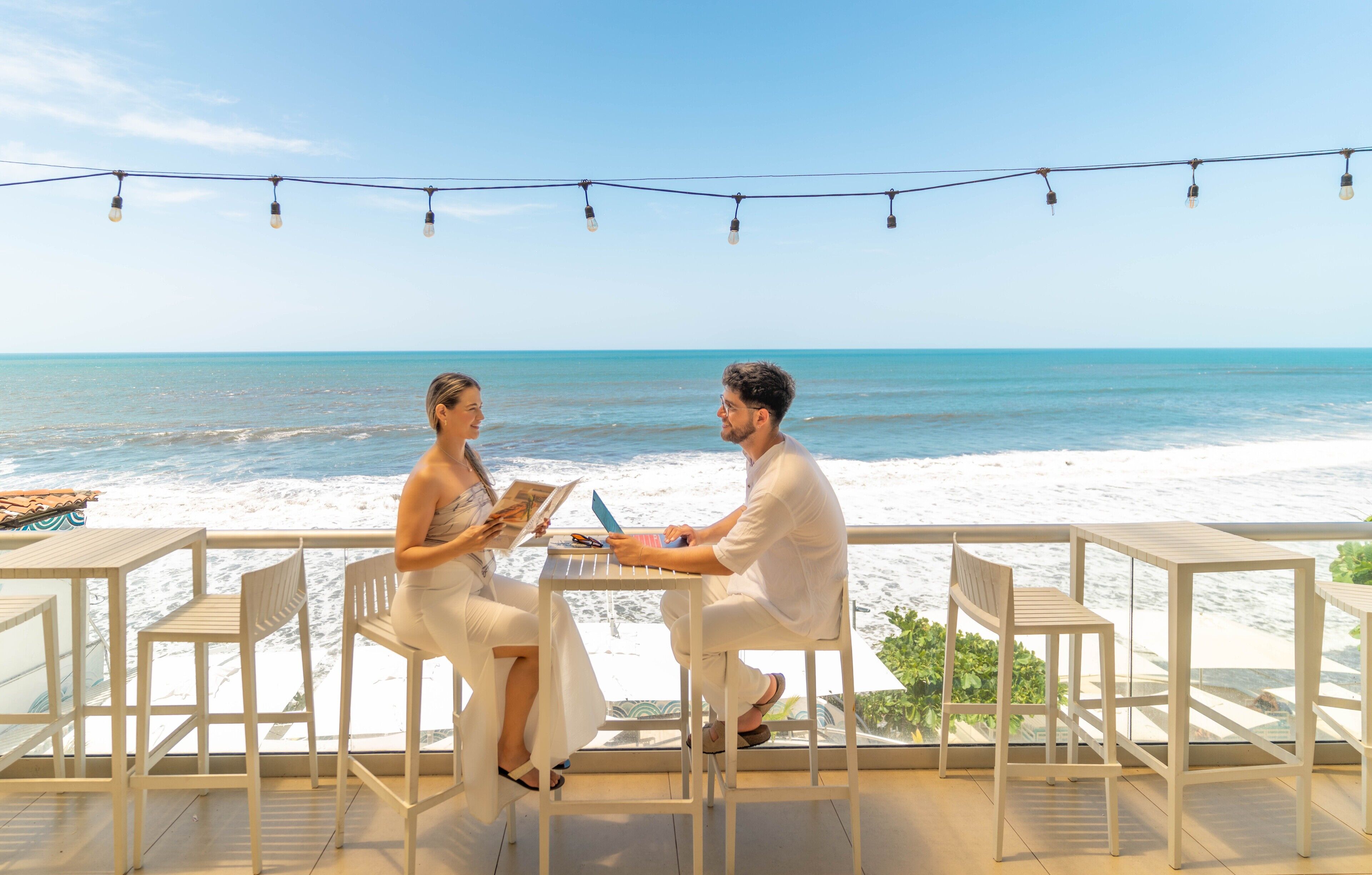 Mediterranean cuisine, sea views 