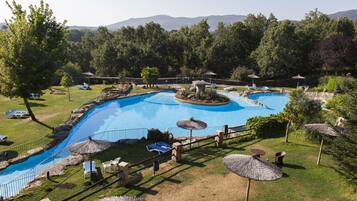 Indoor pool, seasonal outdoor pool