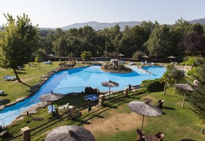 Indoor pool, seasonal outdoor pool