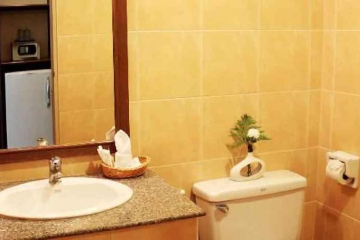 Ducha, artículos de tocador gratuitos, secador de pelo, toallas