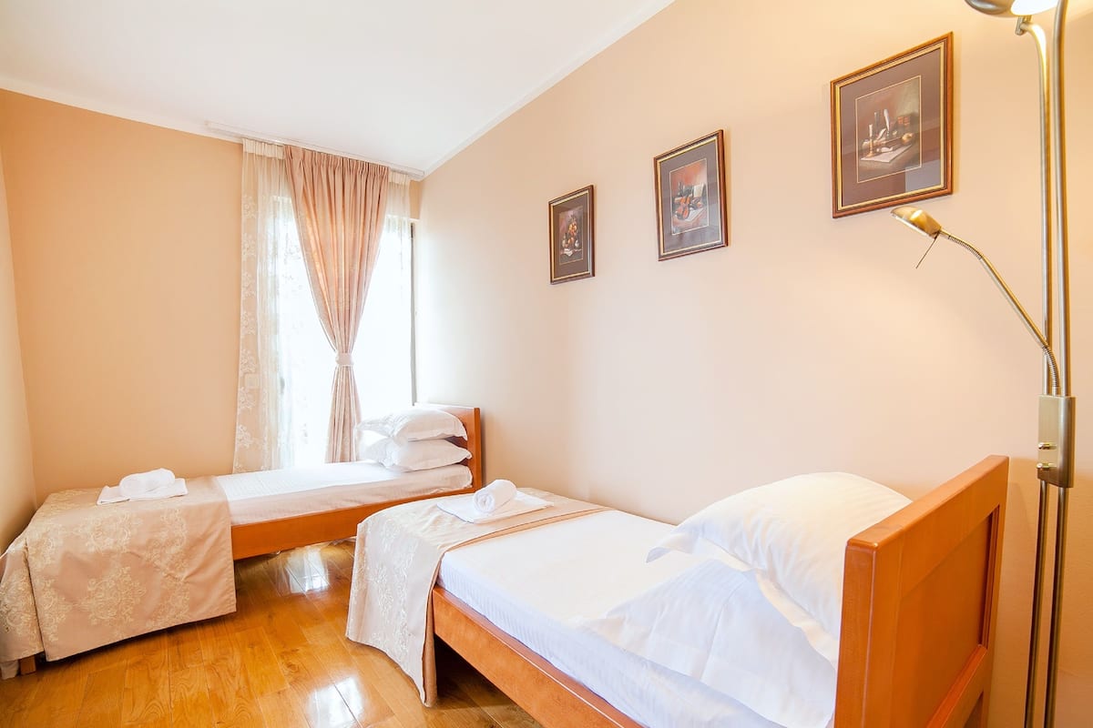Junior Apartment, 1 Bedroom, Balcony, Sea View | Premium bedding, in-room safe, desk, free cots/infant beds