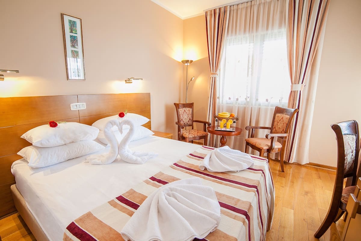 Double or Twin Room, Balcony, Sea View | Premium bedding, in-room safe, desk, free cots/infant beds