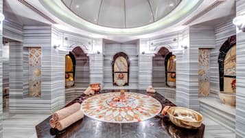 Sauna, hot tub, steam room, Turkish bath, body treatments