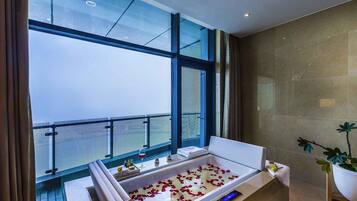 Premium bedding, minibar, in-room safe, desk