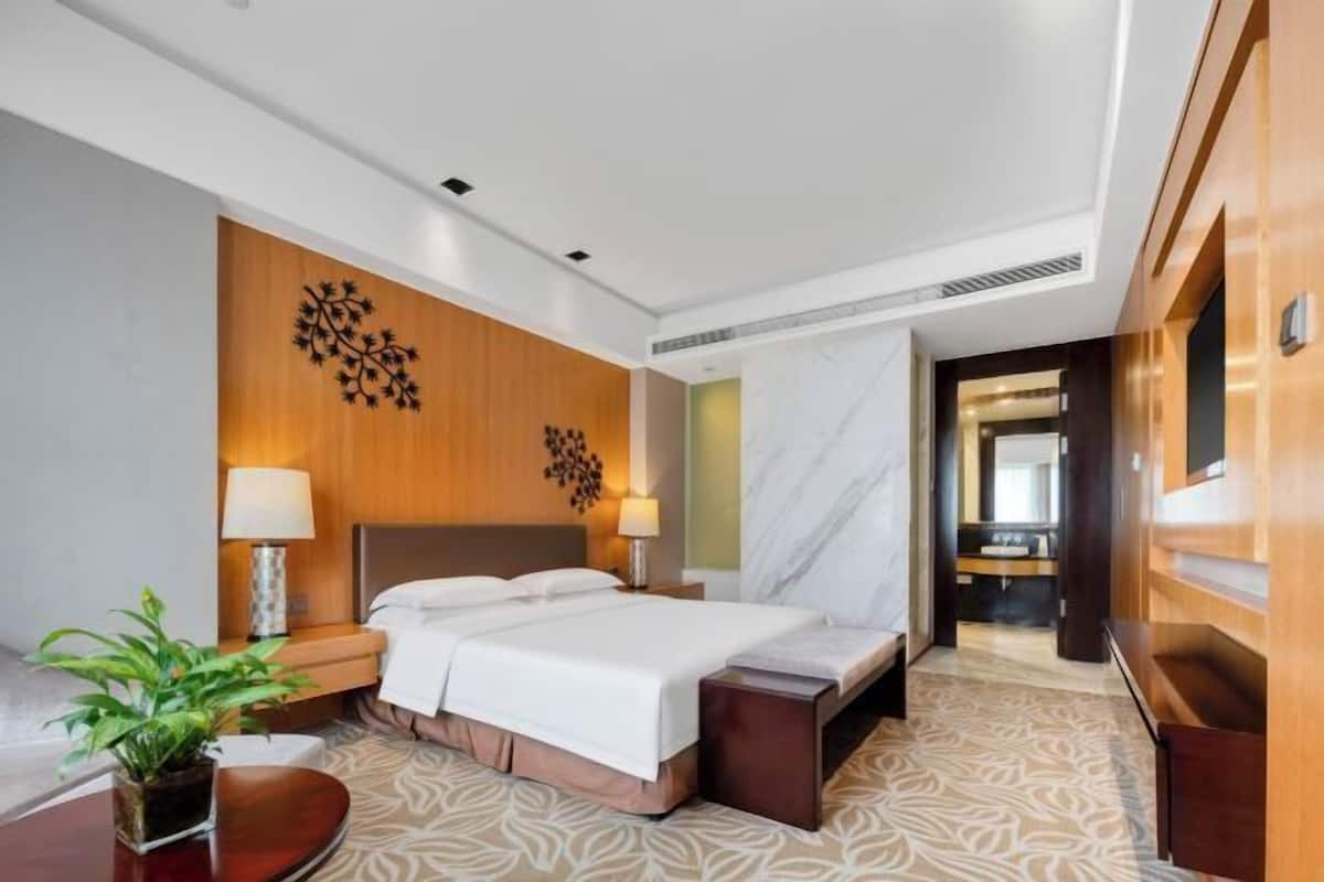 Minibar, két bảo mật tại phòng, đồng hồ báo thức 