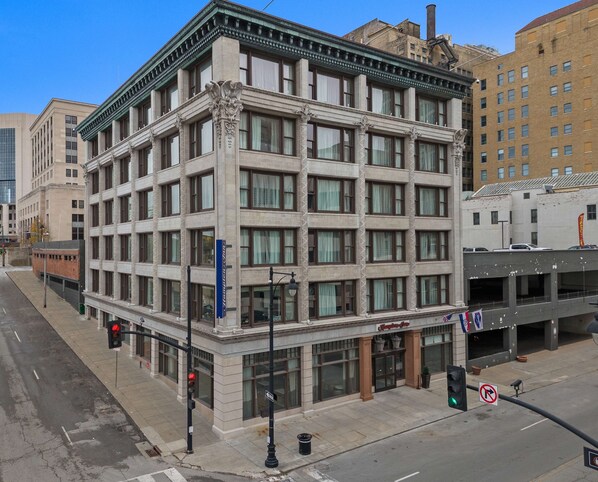 Stunning classical building with a symmetrical facade and decorative details.