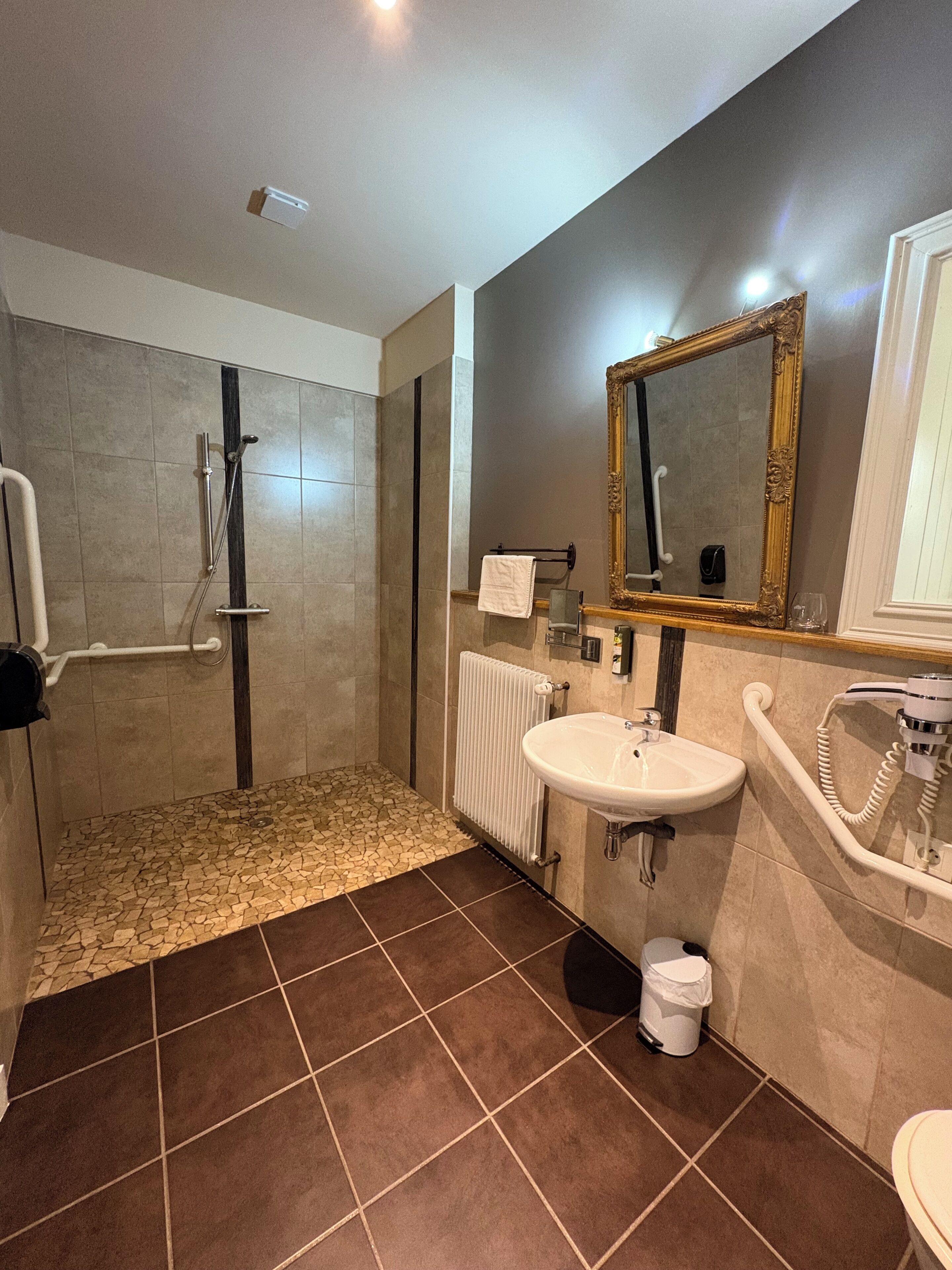 double room, terrace | bathroom | shower, free toiletries, towels