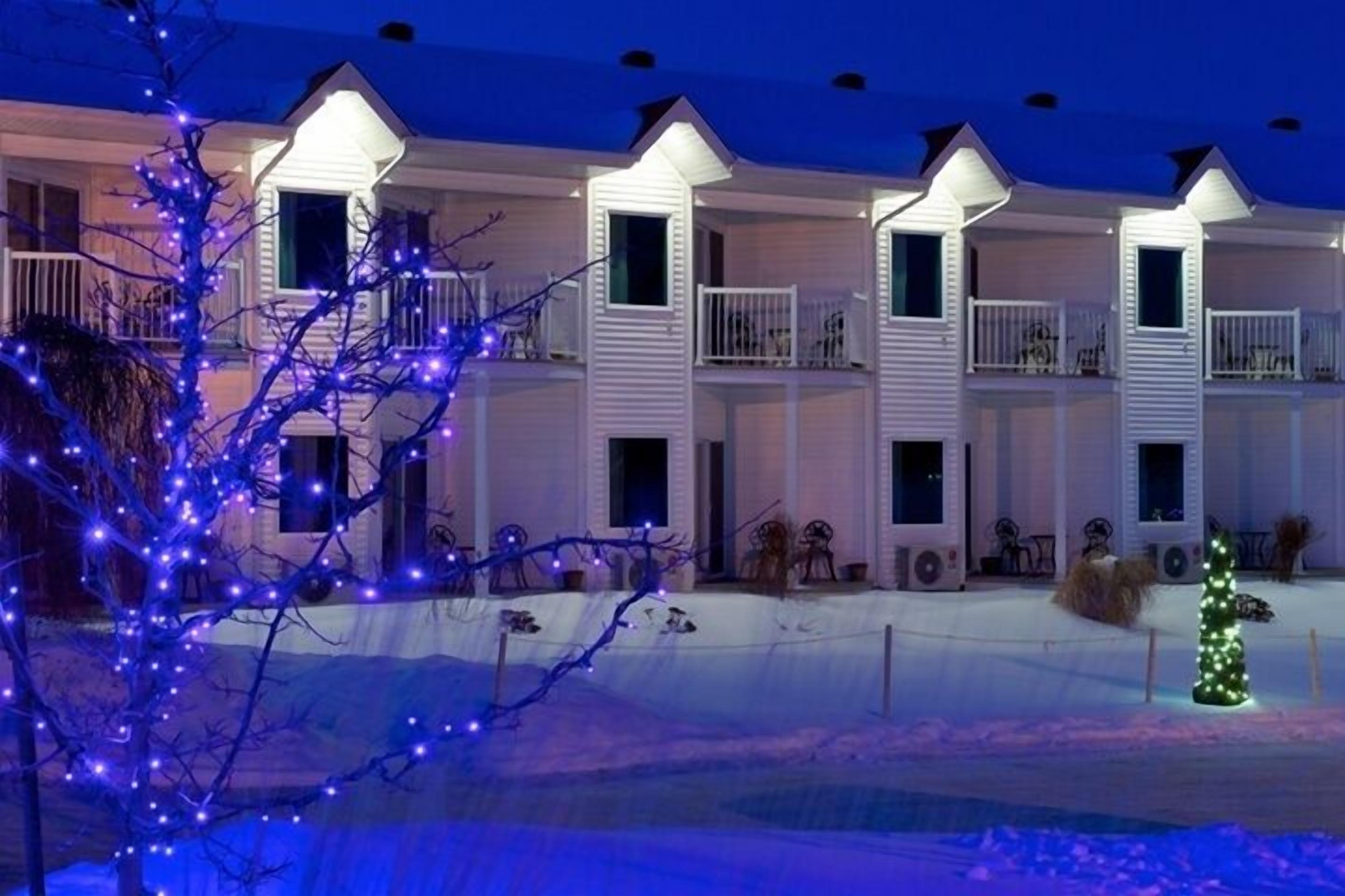 front of property – evening/night