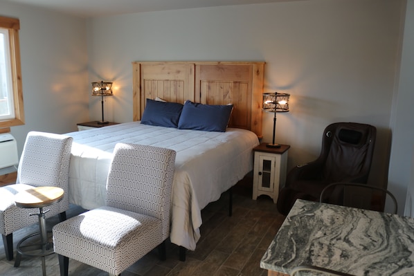 Comfort-Studio, 1 King-Bett, Kamin