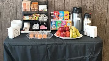 Free daily on-the-go breakfast