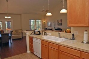 House, 2 Bedrooms | Private kitchen | Full-size fridge, microwave, stovetop, dishwasher