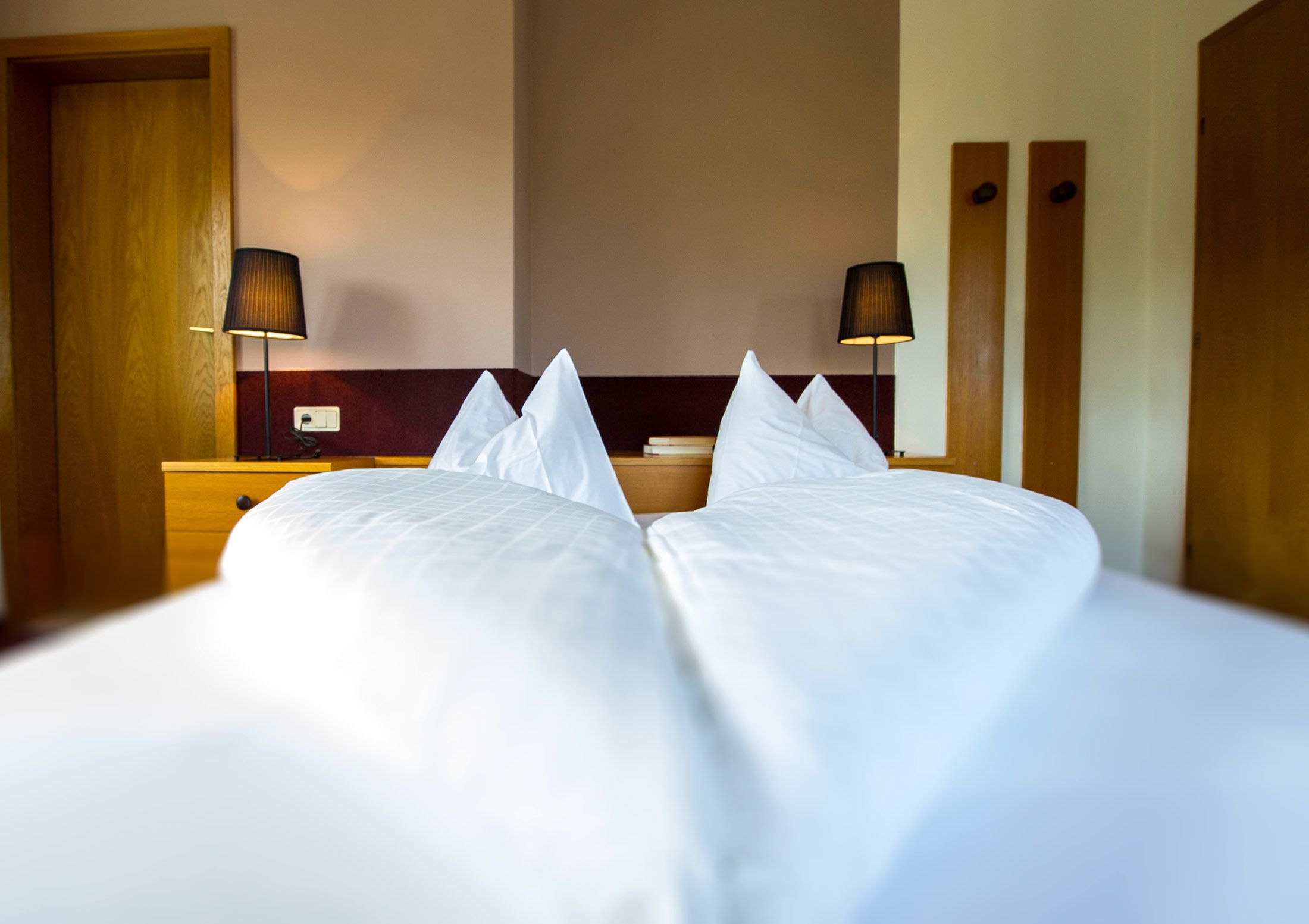 panoramic double room, 1 double bed, balcony, valley view | in-room safe, desk, bed sheets