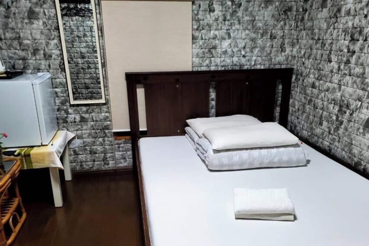 Habitación básica doble | Tabla de planchar con plancha, wifi gratis y ropa de cama