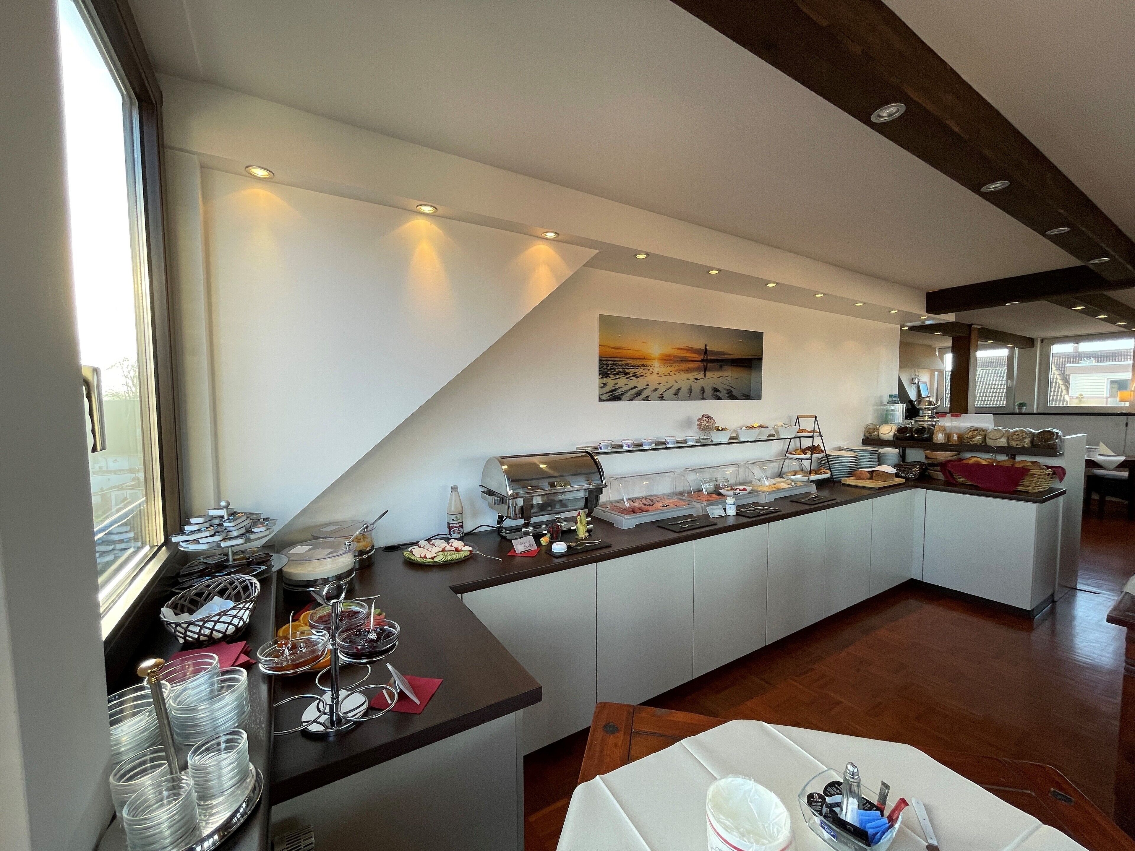 daily buffet breakfast (eur 19 per person)