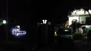 Front of property – evening/night