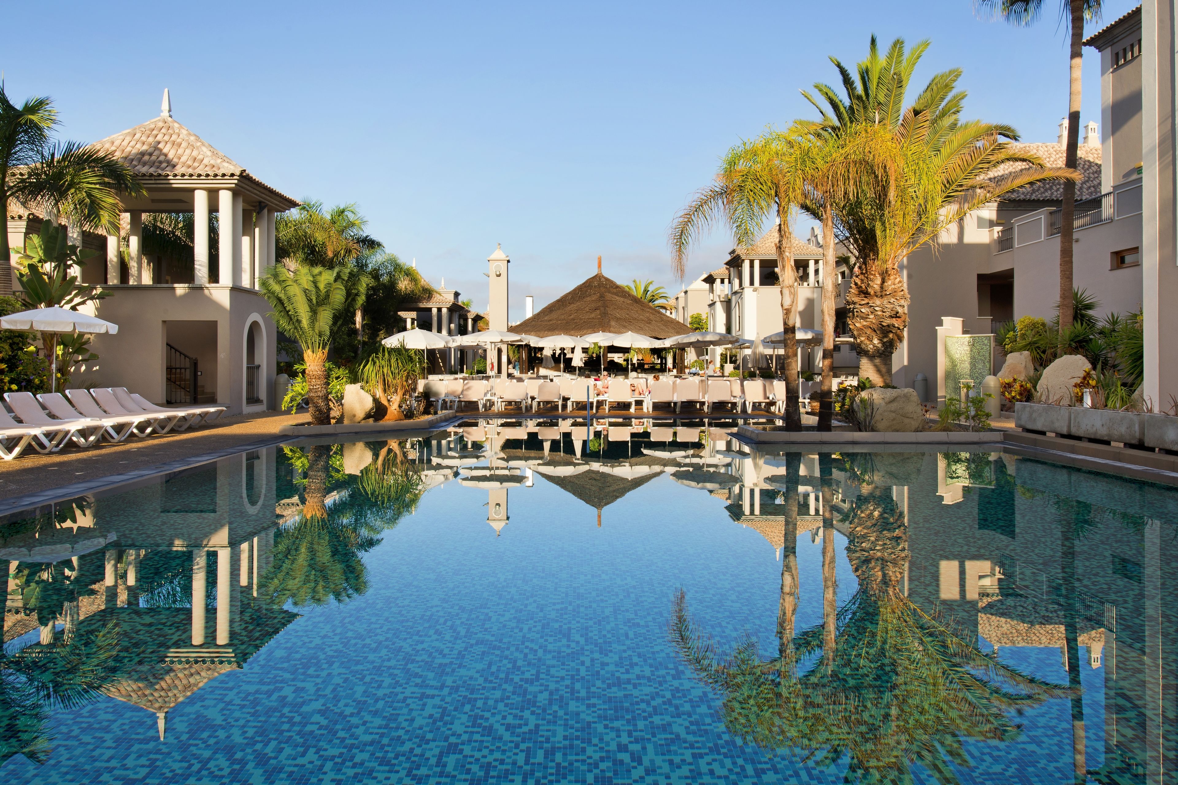 2 outdoor pools, pool umbrellas, pool loungers