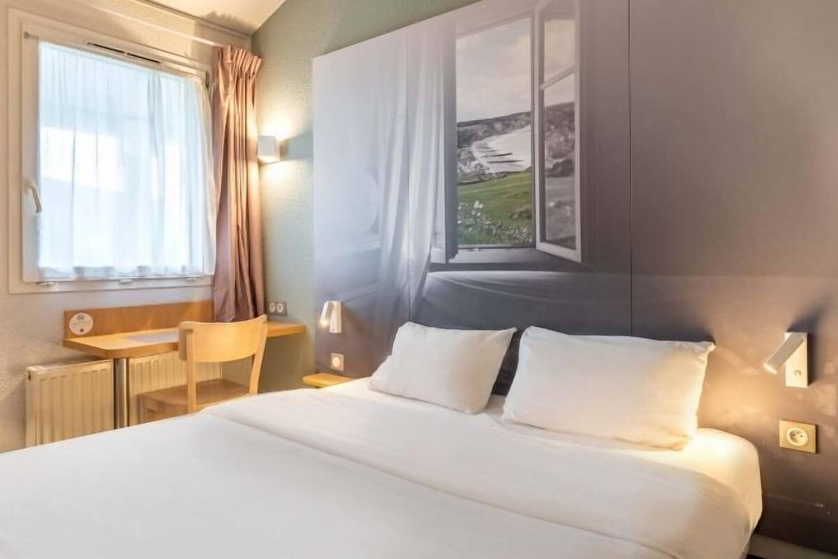 Ropa de cama de alta calidad, escritorio, sistema de insonorización