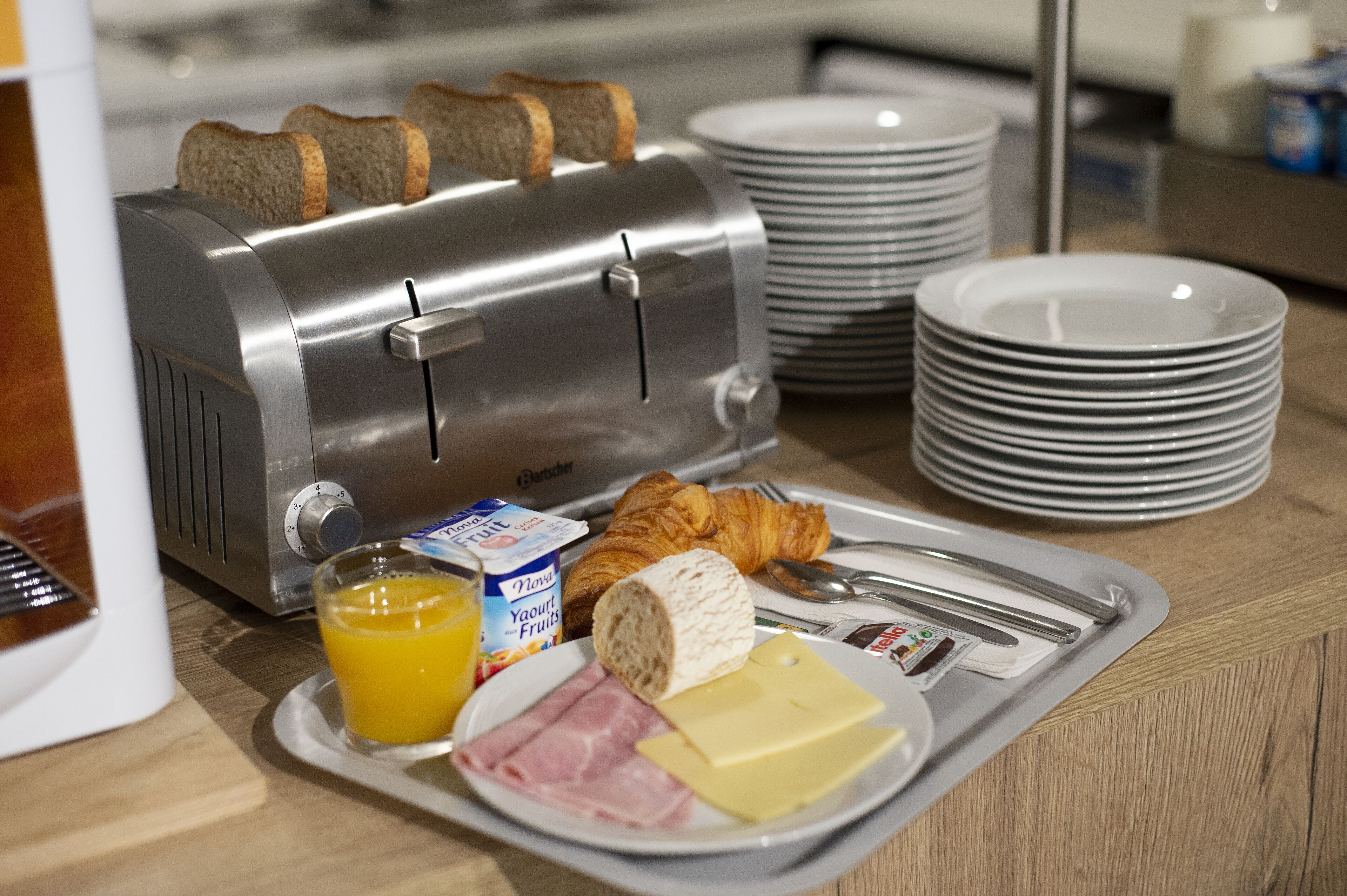 daily buffet breakfast (eur 8.90 per person)