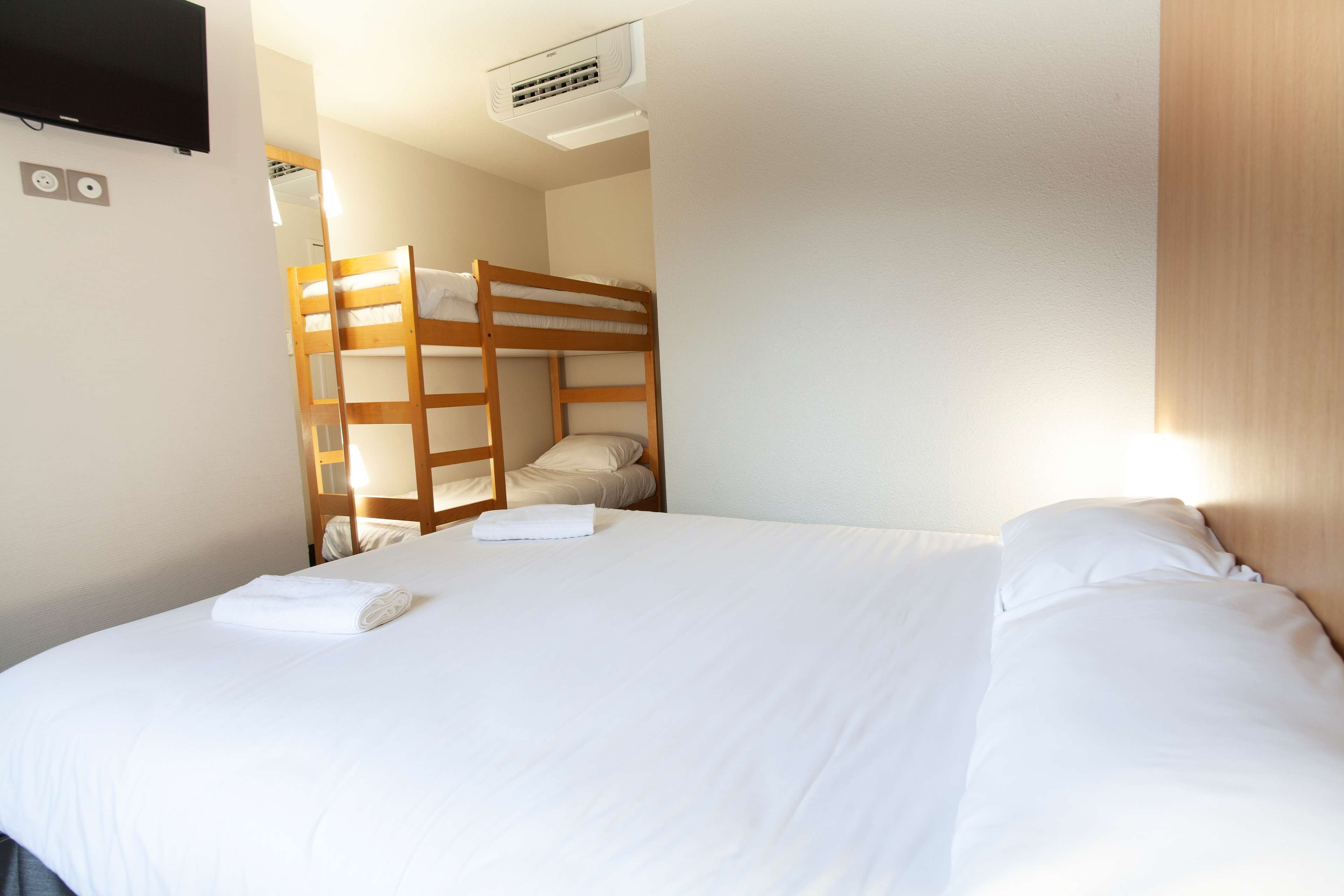 premium bedding, desk, blackout curtains, soundproofing