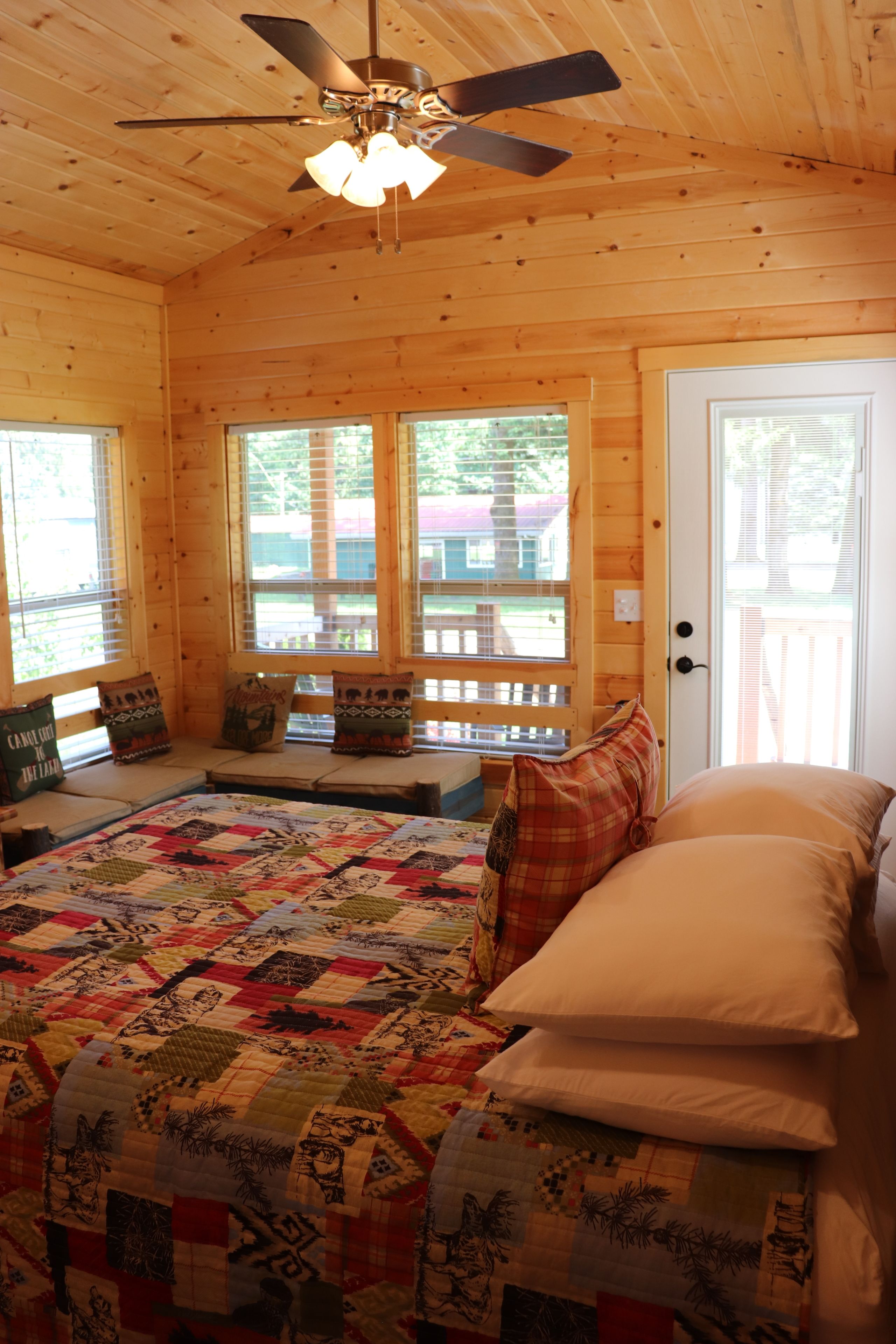 Cabin 12 | Premium bedding, individually decorated, individually furnished