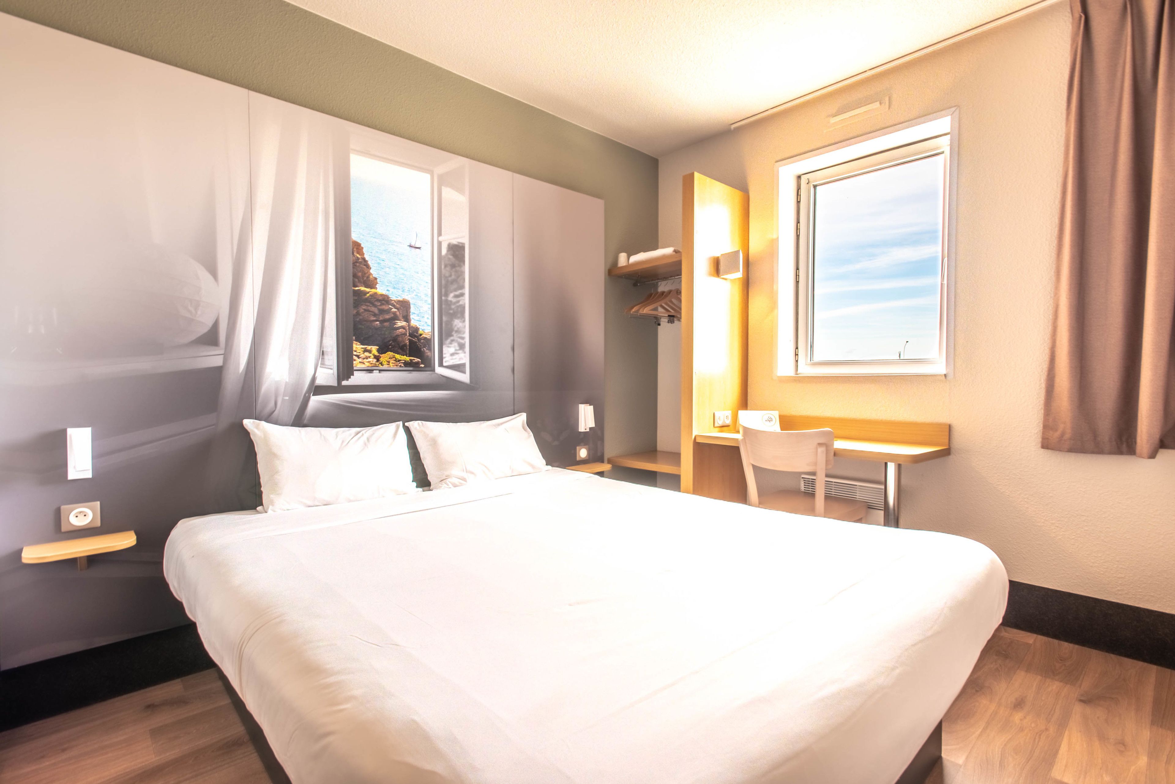 individually decorated, desk, laptop workspace, iron/ironing board