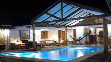 Indoor pool, outdoor pool