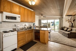 Condo, Multiple Beds, Pool View | Private kitchen | Fridge, microwave, stovetop, coffee/tea maker - Beachwood Condos & Resort (Copalis Beach)