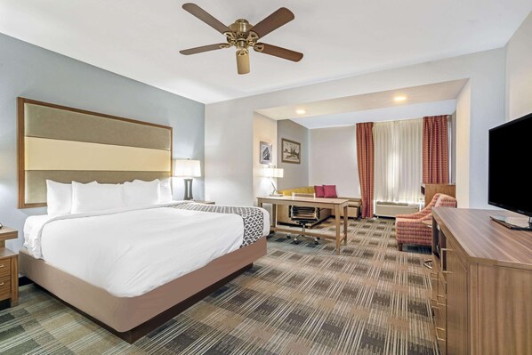 Premium bedding, pillow-top beds, desk, iron/ironing board