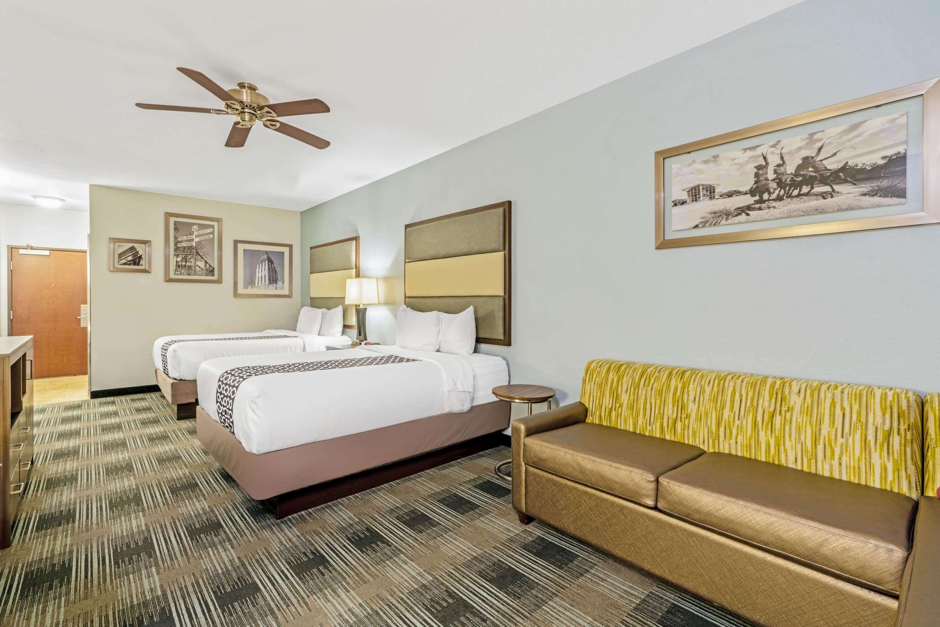 Premium bedding, pillow-top beds, desk, iron/ironing board