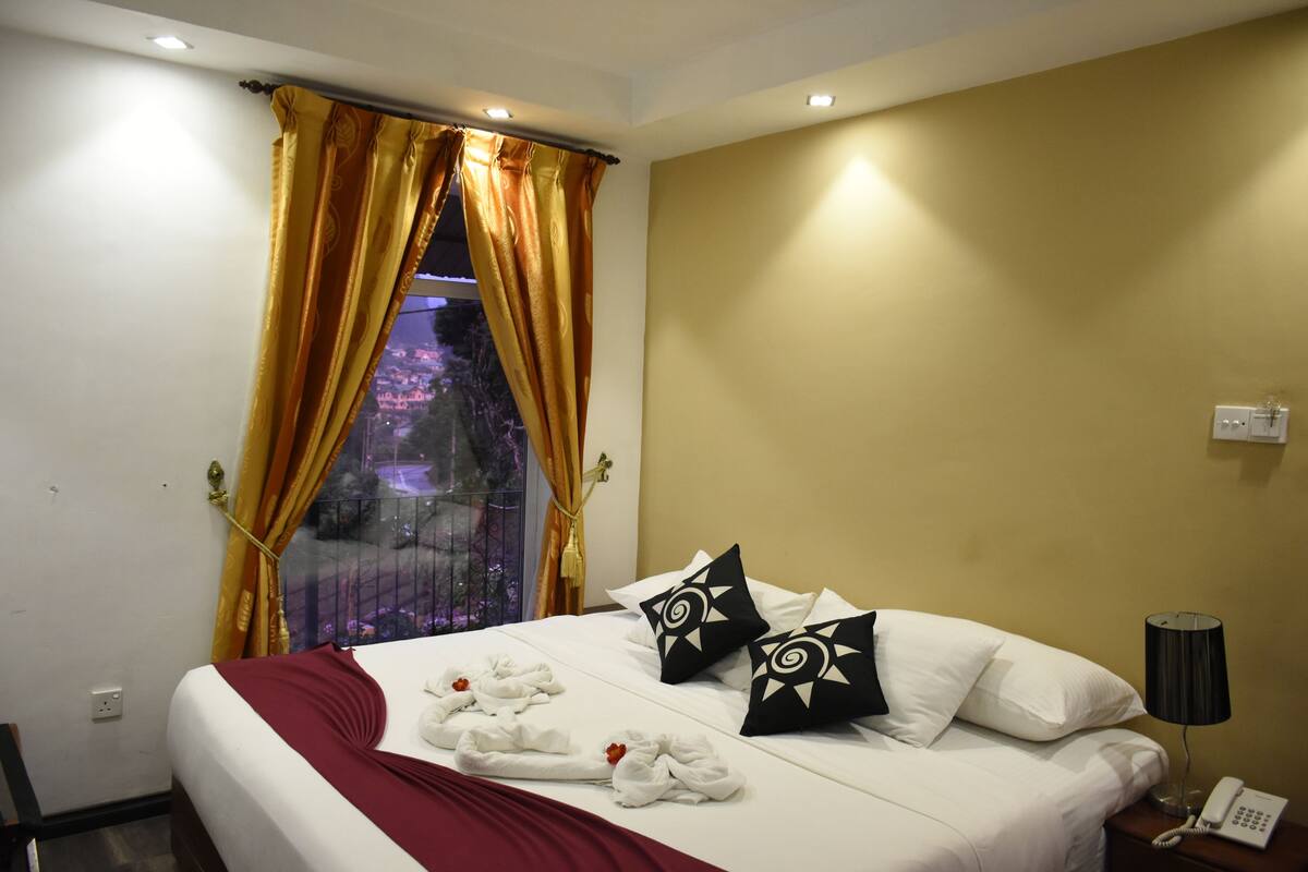 Deluxe Double or Twin Room, 1 Bedroom, Mountain View | In-room safe, desk, blackout curtains, iron/ironing board