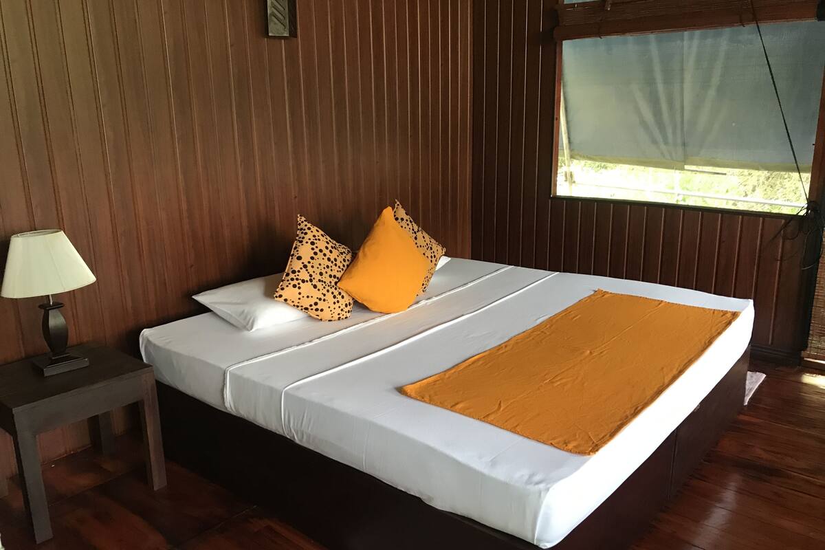 Comfort Tent with No A/C  | 1 bedroom, premium bedding, desk, bed sheets