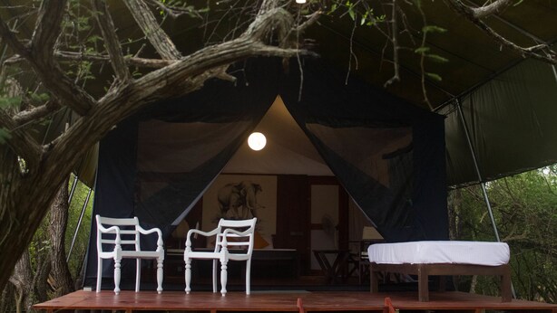 Comfort Tent with A/C | Living area - Elephant Lake Yala (Thissamaharama)