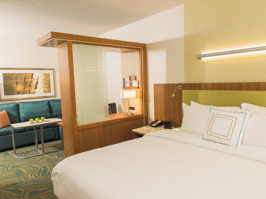 Suite, 1 cama King size y sofá cama | Escritorio y espacio para trabajar con laptop