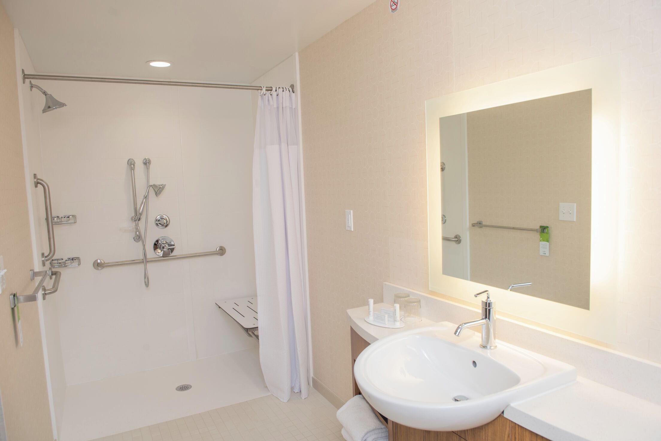 free toiletries, hair dryer, towels