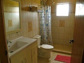 Estudio Confort, 1 cama de matrimonio | Ducha del cuarto de baño