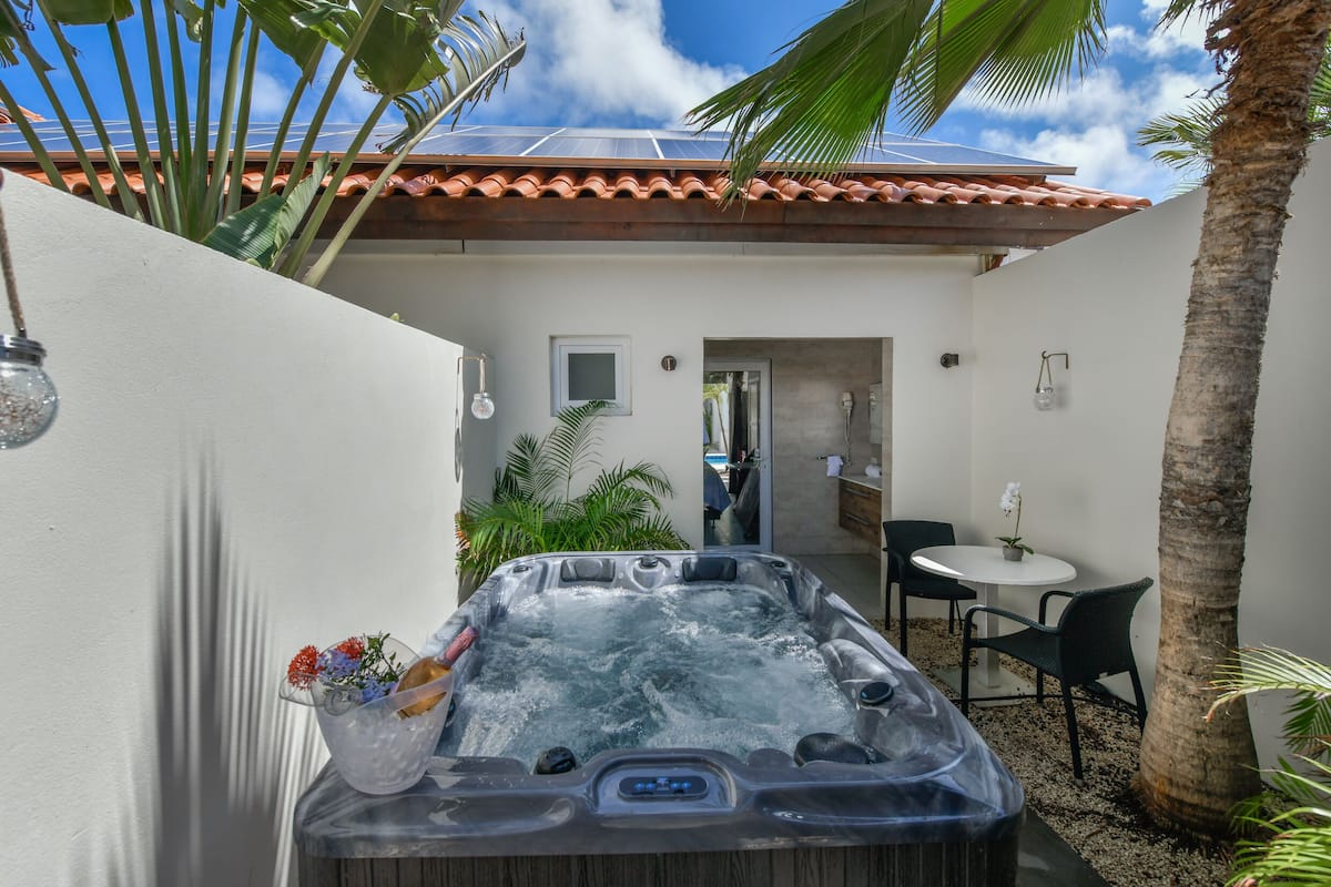 Pool Suite with Private Garden Hot Tub (1-51) | 1 bedroom, premium bedding, Select Comfort beds, in-room safe