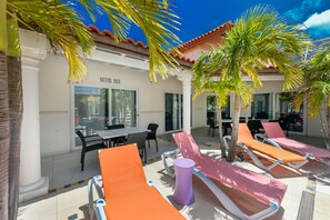 Pool Suite with Private Garden Hot Tub XXL (2-51) | View from room - Swiss Paradise Aruba (Noord)