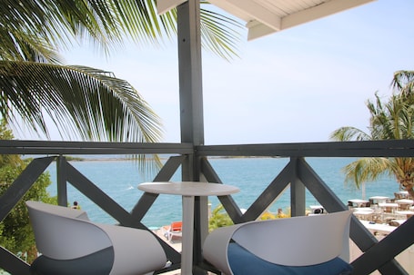 Comfort Double Room, Sea View from in and outside the room, Top Floor | View from room. Coral Reef Beach Aruba